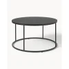 Tavolino Rotondo Da Salotto Con Piano In Vetro Effetto Marmo Antigua*Westwing Collection Online