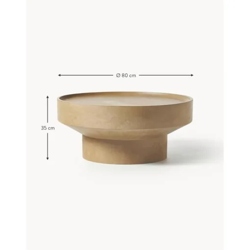 Tavolino Rotondo Da Salotto In Legno Di Mango Benno*Westwing Collection Discount