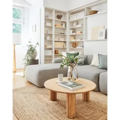 Tavolino Rotondo Da Salotto In Legno Di Quercia Didi*Westwing Collection Outlet