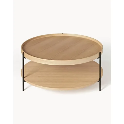 Tavolino Rotondo Da Salotto In Legno Renee*Westwing Collection New