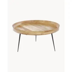 Tavolino Rotondo In Legno Di Mango Bowl*Mater Clearance