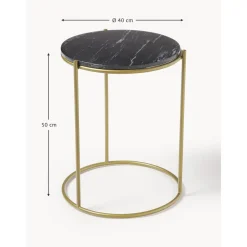 Tavolino Rotondo In Marmo Ella*Westwing Collection Outlet