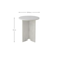 Tavolino Rotondo In Marmo Jasmina*Bloomingville Hot
