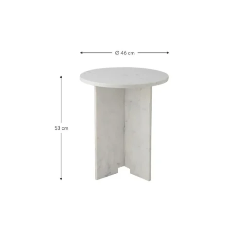 Tavolino Rotondo In Marmo Jasmina*Bloomingville Hot