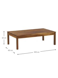 Tavolo Da Giardino In Legno Di Acacia Bo 100 X 60 Cm
