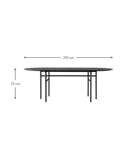 Tavolo Da Pranzo Ovale Snaregade, 210 X 95 Cm