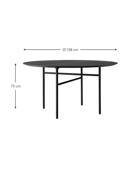 Tavolo Da Pranzo Rotondo Snaregade, O 138 Cm