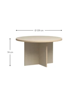 Tavolo Da Pranzo Rotondo Cirkel O 129 Cm
