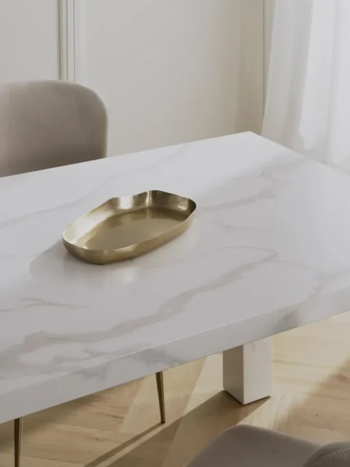 Tavolo Effetto Marmo Carl, 180 X 90 Cm