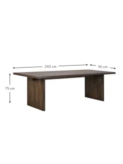Tavolo In Legno Di Frassino Emmett, 240 X 95 Cm