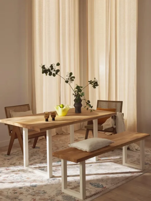 Tavolo In Legno Di Quercia Oliver, Varie Misure