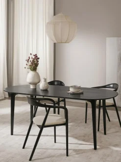 Tavolo Ovale In Legno Massiccio Di Mango, 200 X 100 Cm Archie