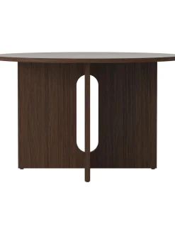 Tavolo Rotondo Con Finitura In Legno Di Quercia Scuro Androgyne, Diverse Misure