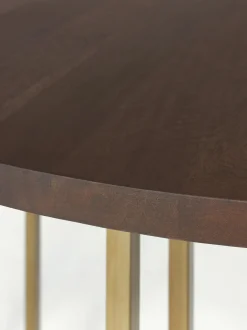 Tavolo Rotondo In Legno Di Mango Luca, In Verie Misure