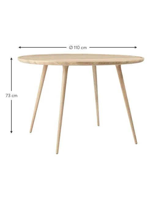 Tavolo Rotondo In Legno Di Quercia Accent, Varie Misure