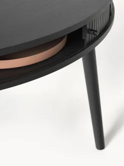 Tavolo-Contenitore Rotondo In Legno Di Quercia Calary