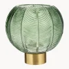Vaso A Sfera In Vetro Verde Con Base Dorata Mickey