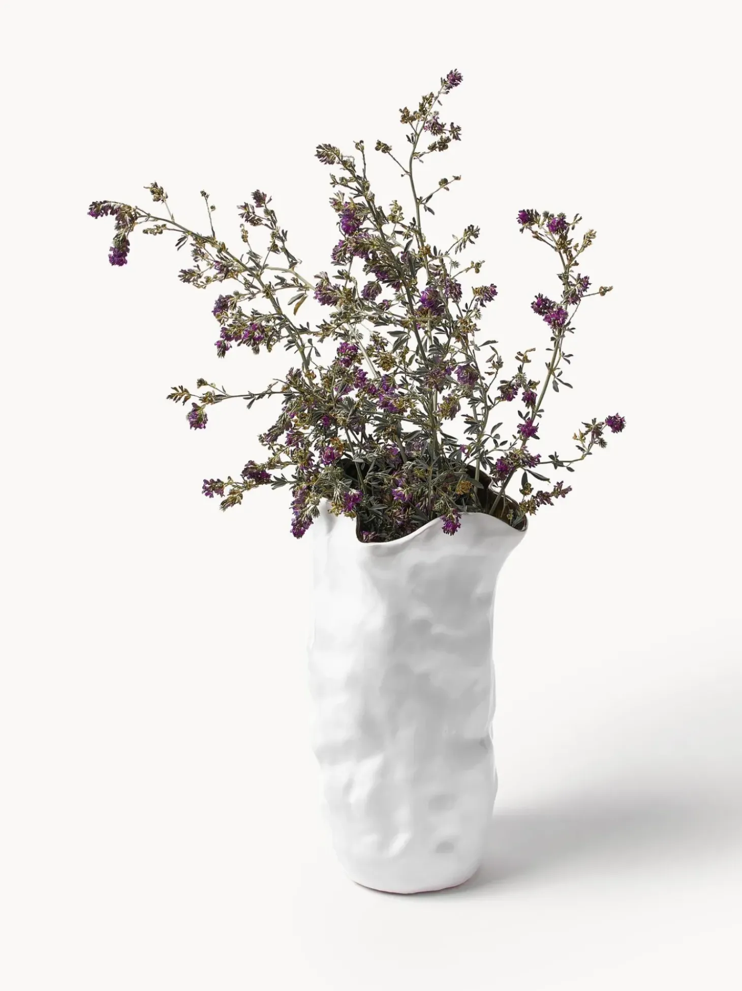 Vaso Con Decoro Dorato Dimple