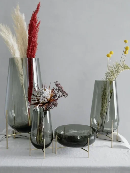 Vaso Da Terra In Vetro Soffiato Echasse