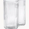 Vaso Di Design In Vetro Soffiato Con Rilievo Scanalato Dawn
