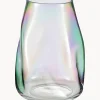Vaso In Vetro Soffiato Iridescente Rainbow