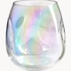 Vaso In Vetro Soffiato Iridescente Rainbow