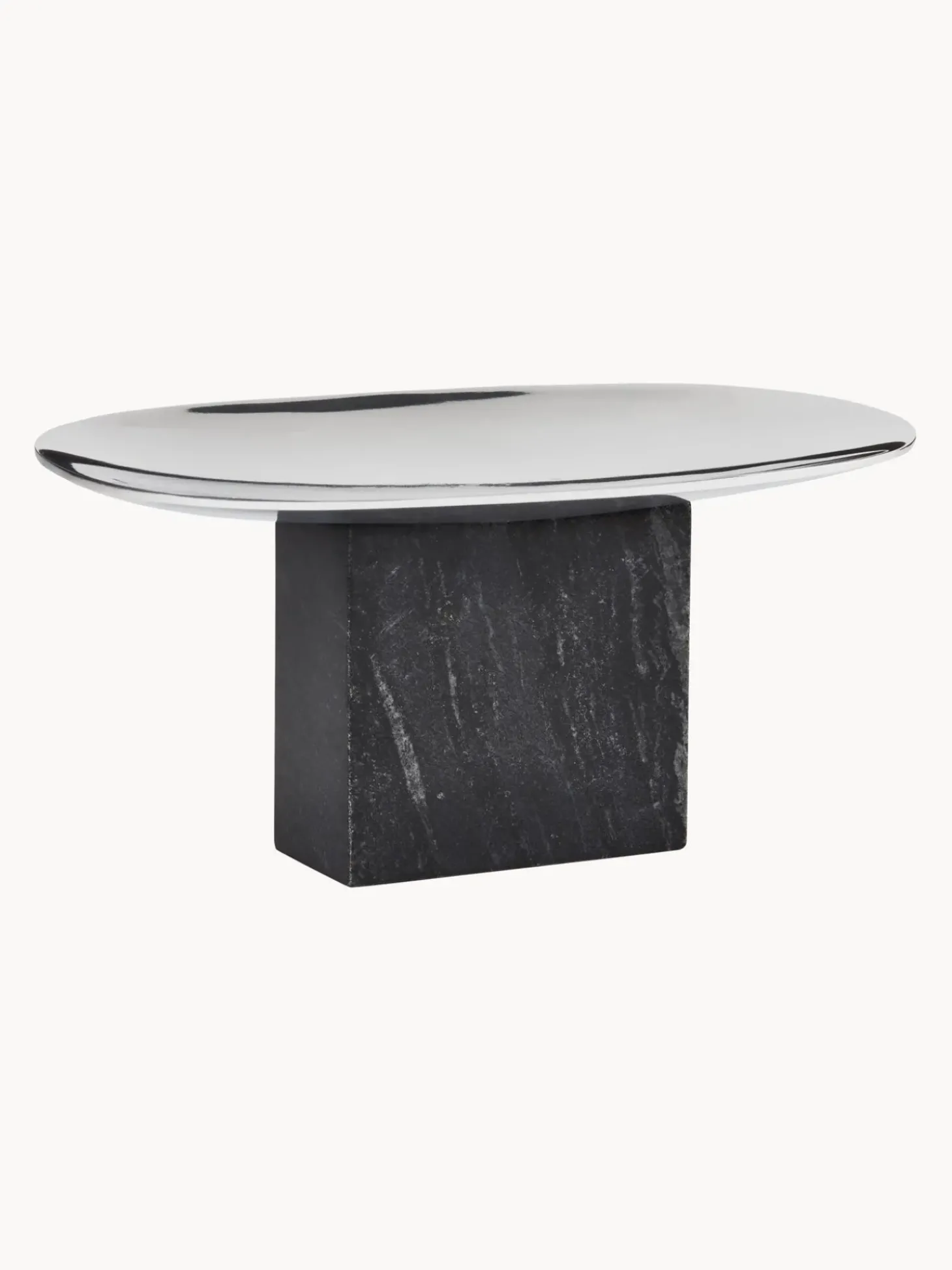 Vassoio Decorativo Con Base In Marmo Sapoto