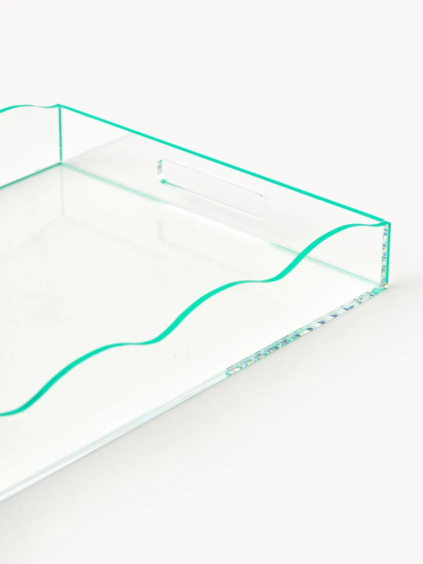 Vassoio Decorativo Con Bordo Ondulato Elsa