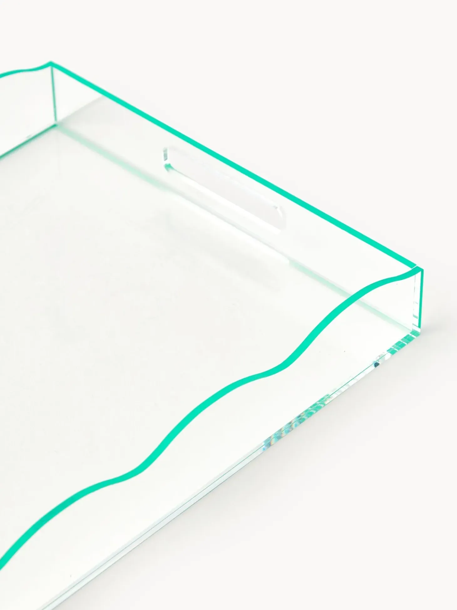 Vassoio Decorativo Con Bordo Ondulato Elsa