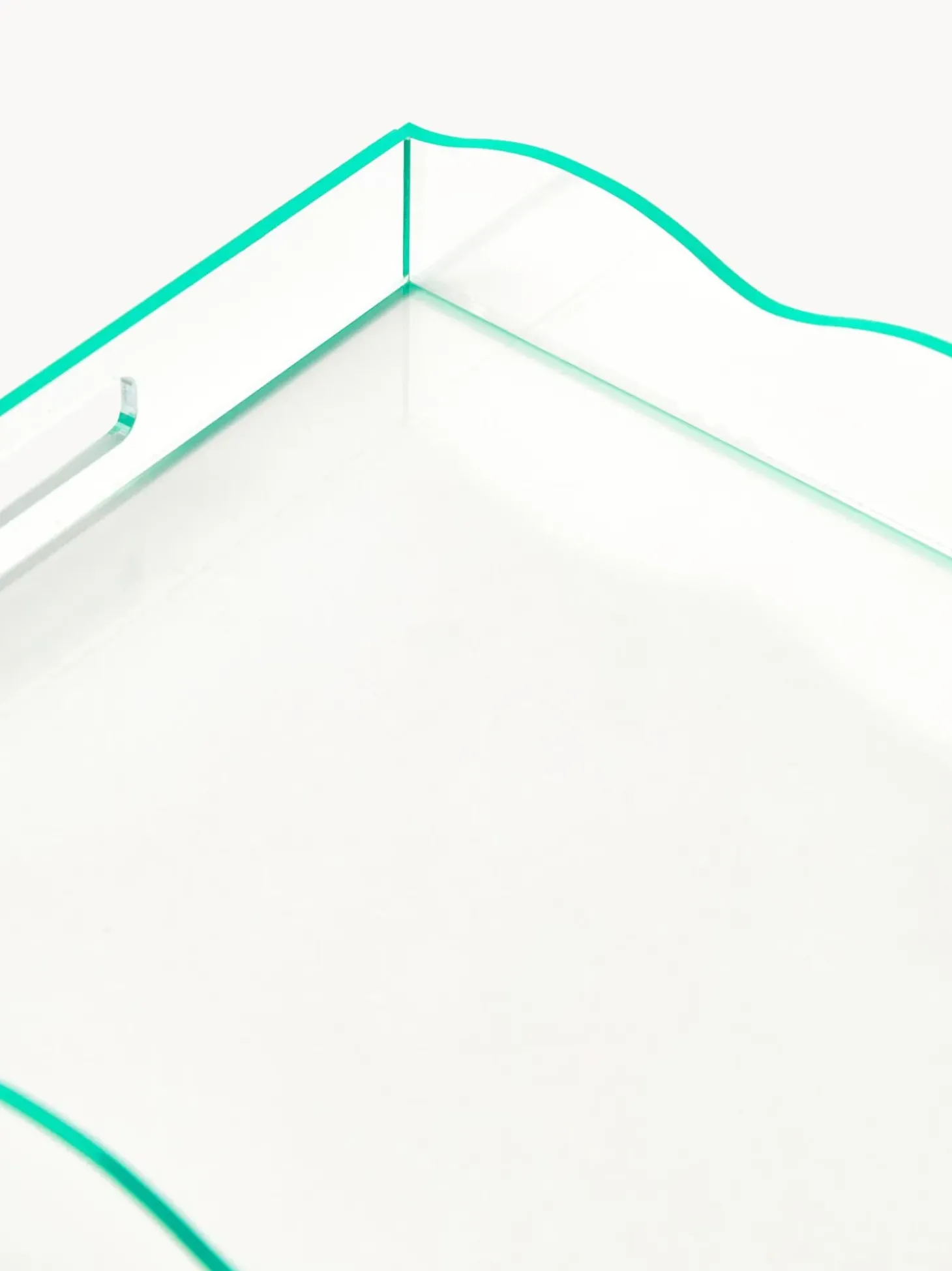 Vassoio Decorativo Con Bordo Ondulato Elsa