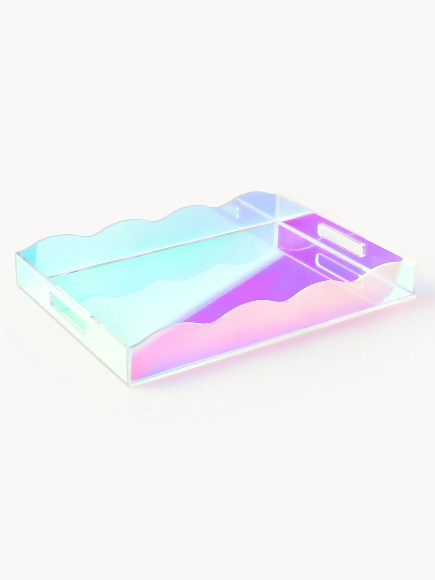 Vassoio Decorativo Con Bordo Ondulato Elsa