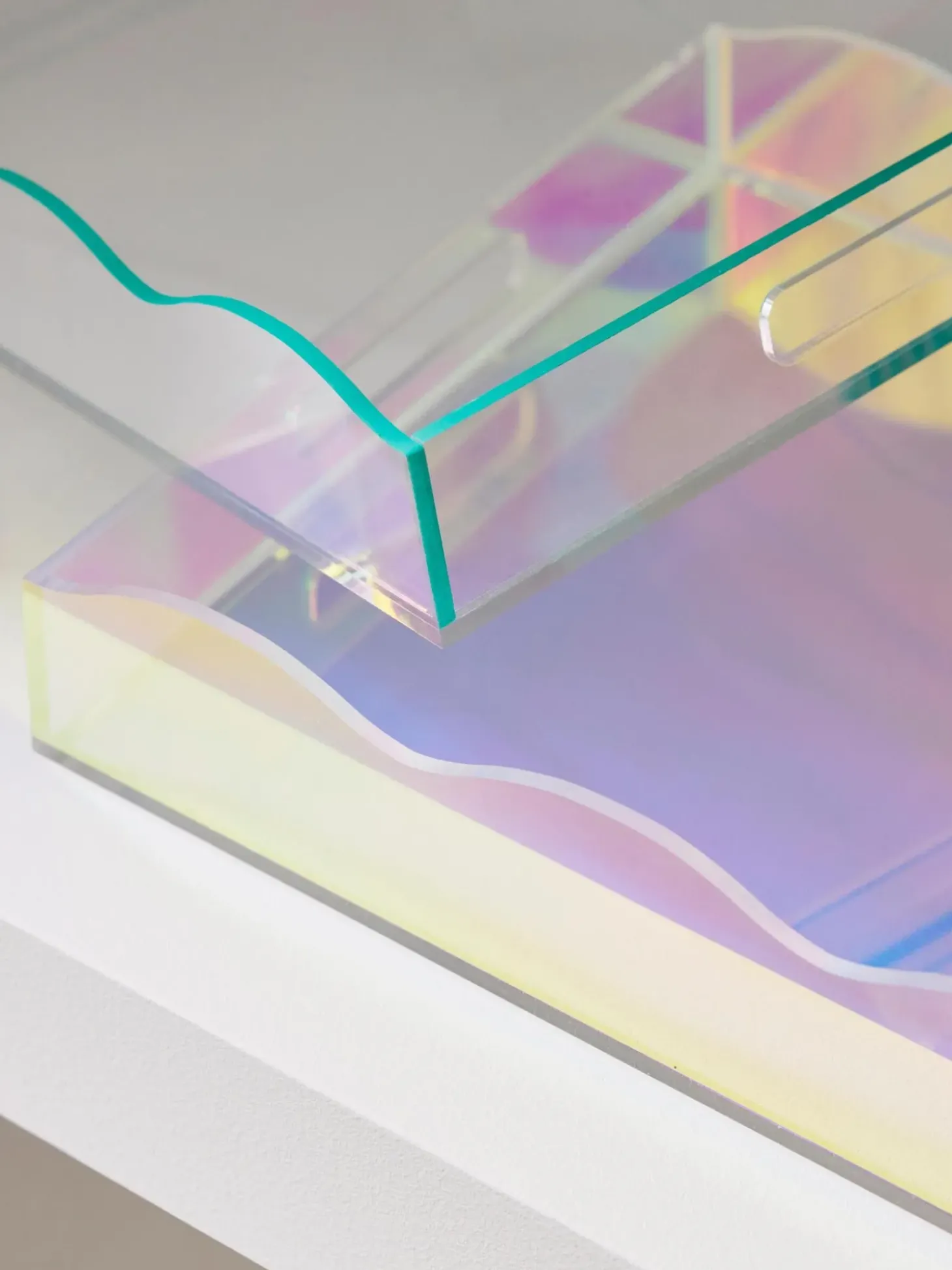 Vassoio Decorativo Con Bordo Ondulato Elsa