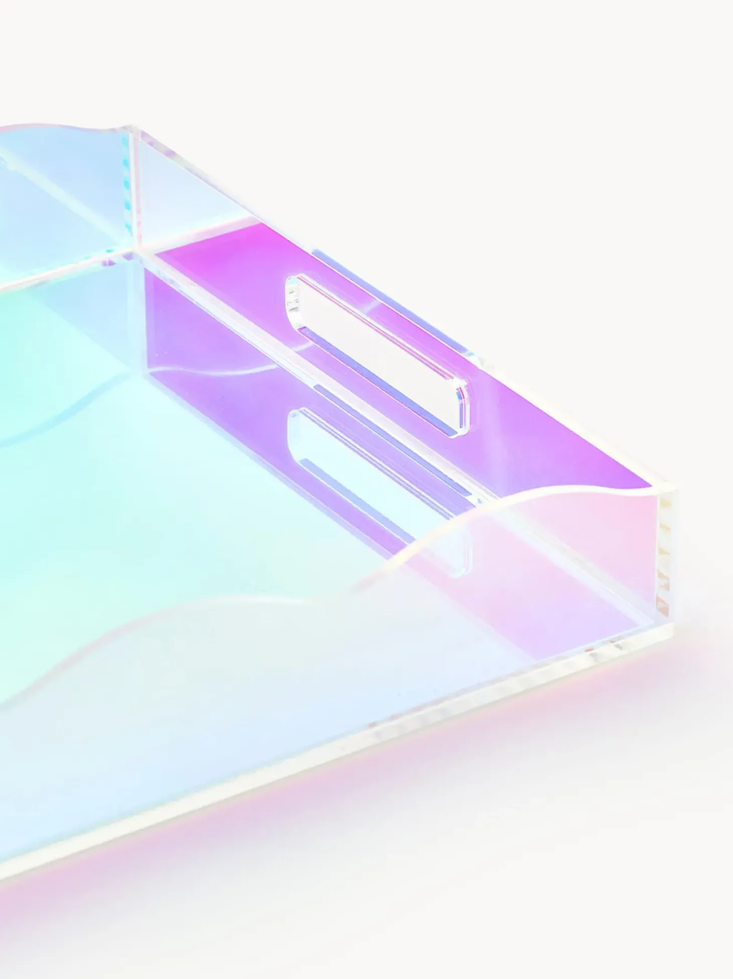 Vassoio Decorativo Con Bordo Ondulato Elsa