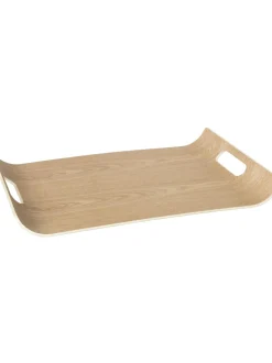 Vassoio Decorativo In Legno Wilo, Larg. 43 Cm