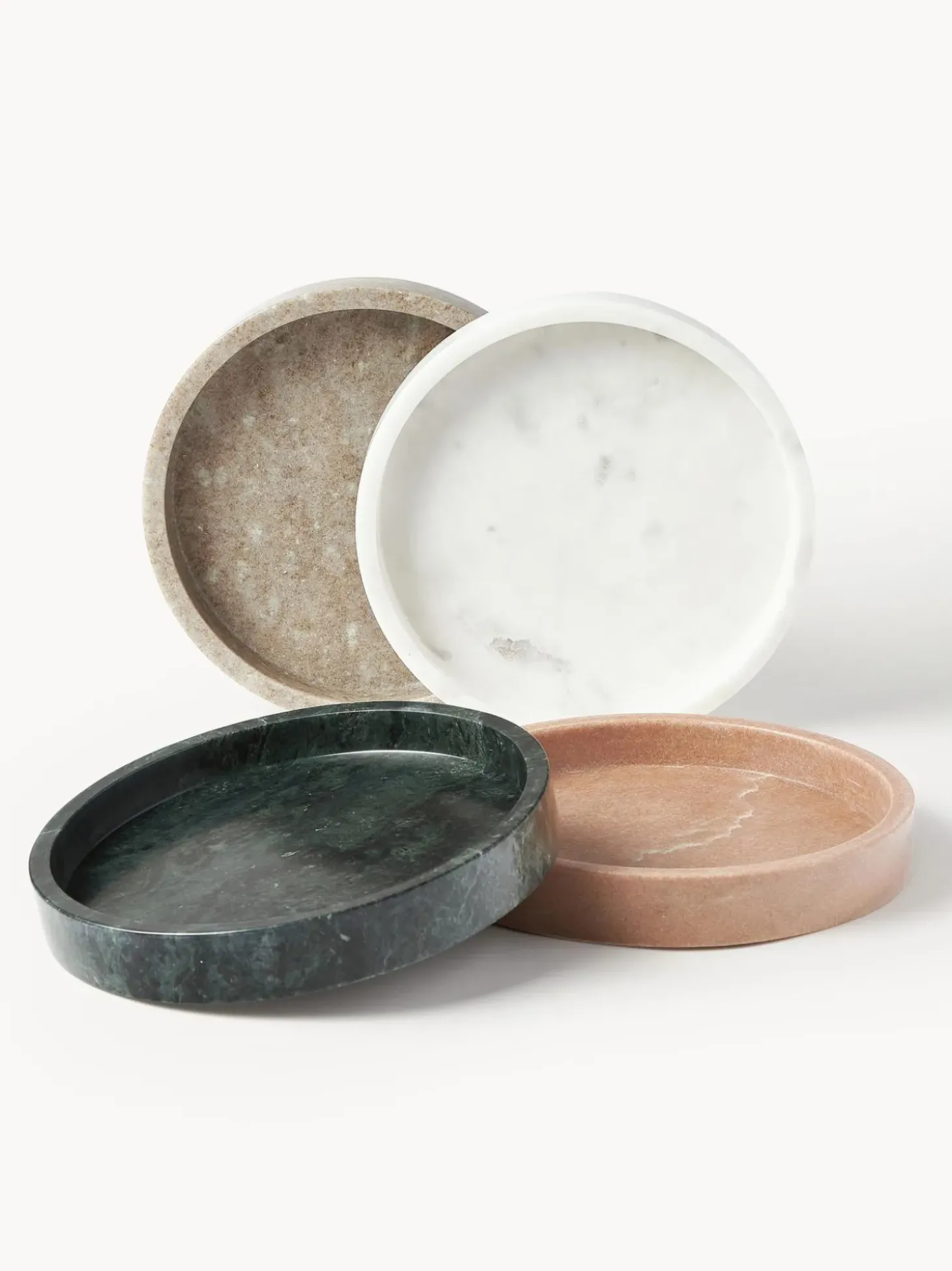 Vassoio Rotondo Decorativo In Marmo Venice