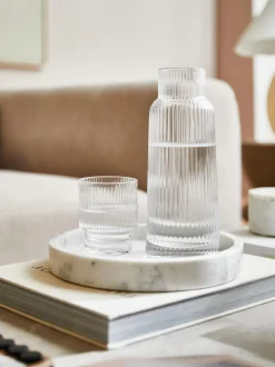 Vassoio Rotondo Decorativo In Marmo Venice